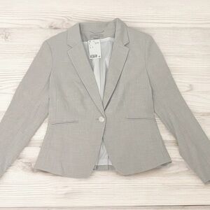 ‼️SOLD-H&M Light Gray Women's Single Button Blazer